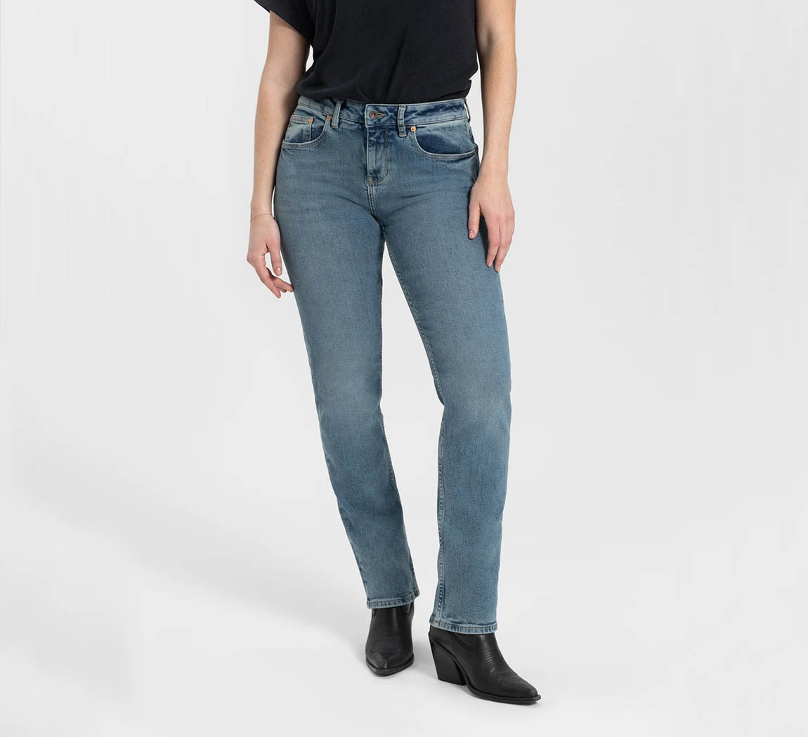 jean femme vegan indigo Sara straight